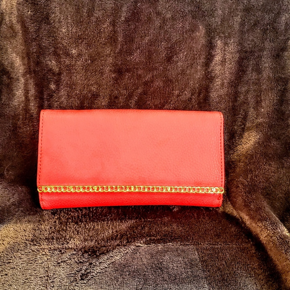 Coral Clutch Wallet